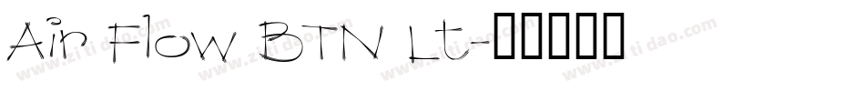 Air Flow BTN Lt字体转换
